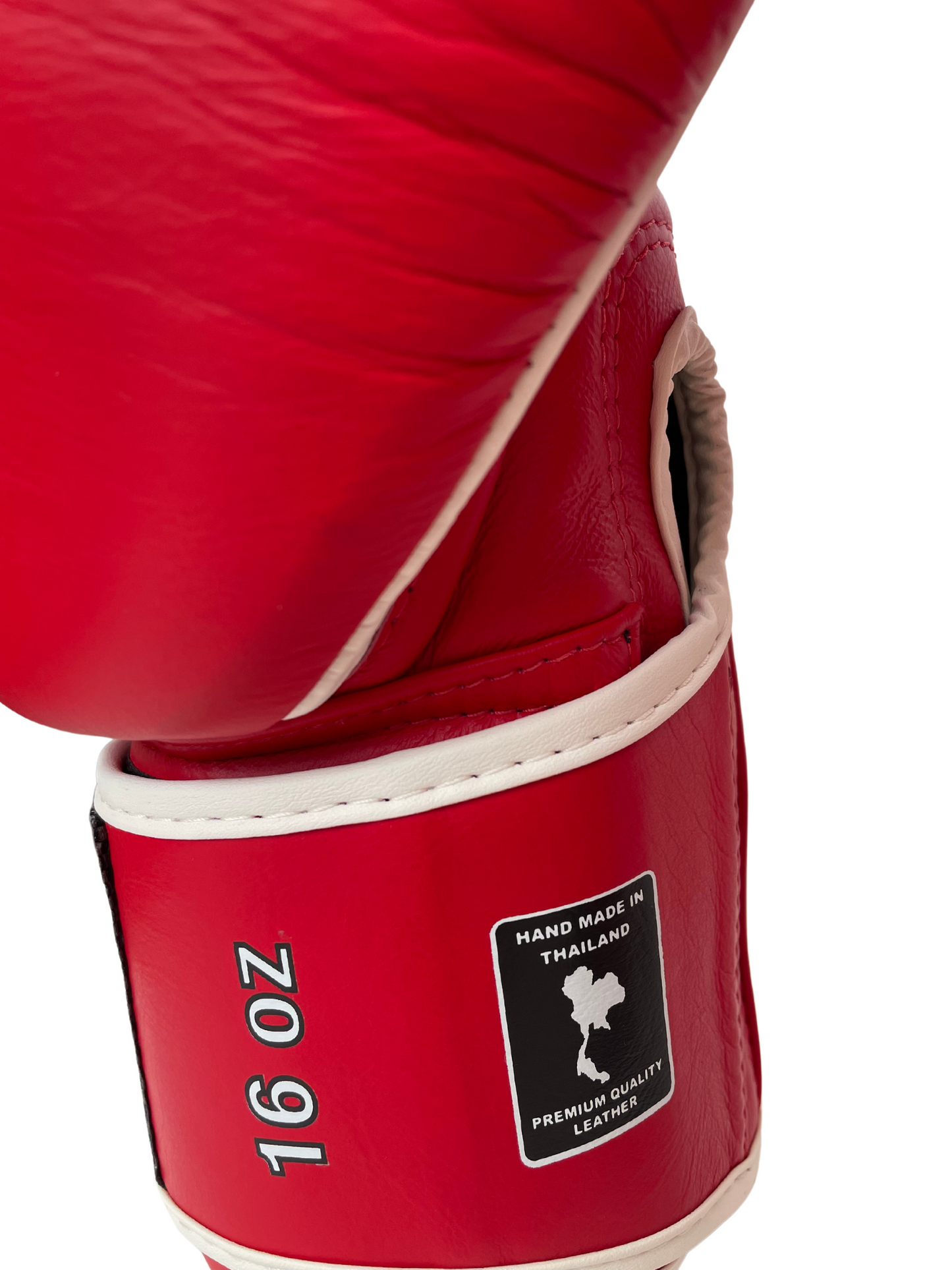 PUNCH EQUIPMENT BOXING GLOVES - Siam™ - LEATHER - RED - 16OZ