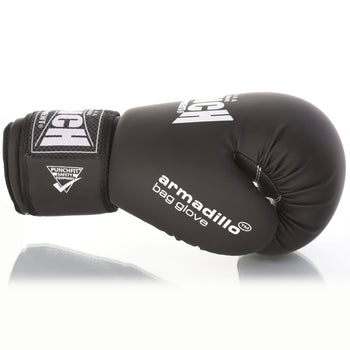 PUNCH EQUIPMENT BAG GLOVES - Armadillo™ SPARRING - MATT BLACK 16OZ