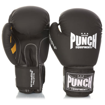 PUNCH EQUIPMENT BAG GLOVES - Armadillo™ SPARRING - MATT BLACK 16OZ