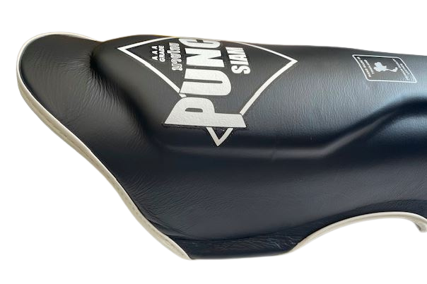 SHIN PADS - Siam™ - LEATHER - BLACK