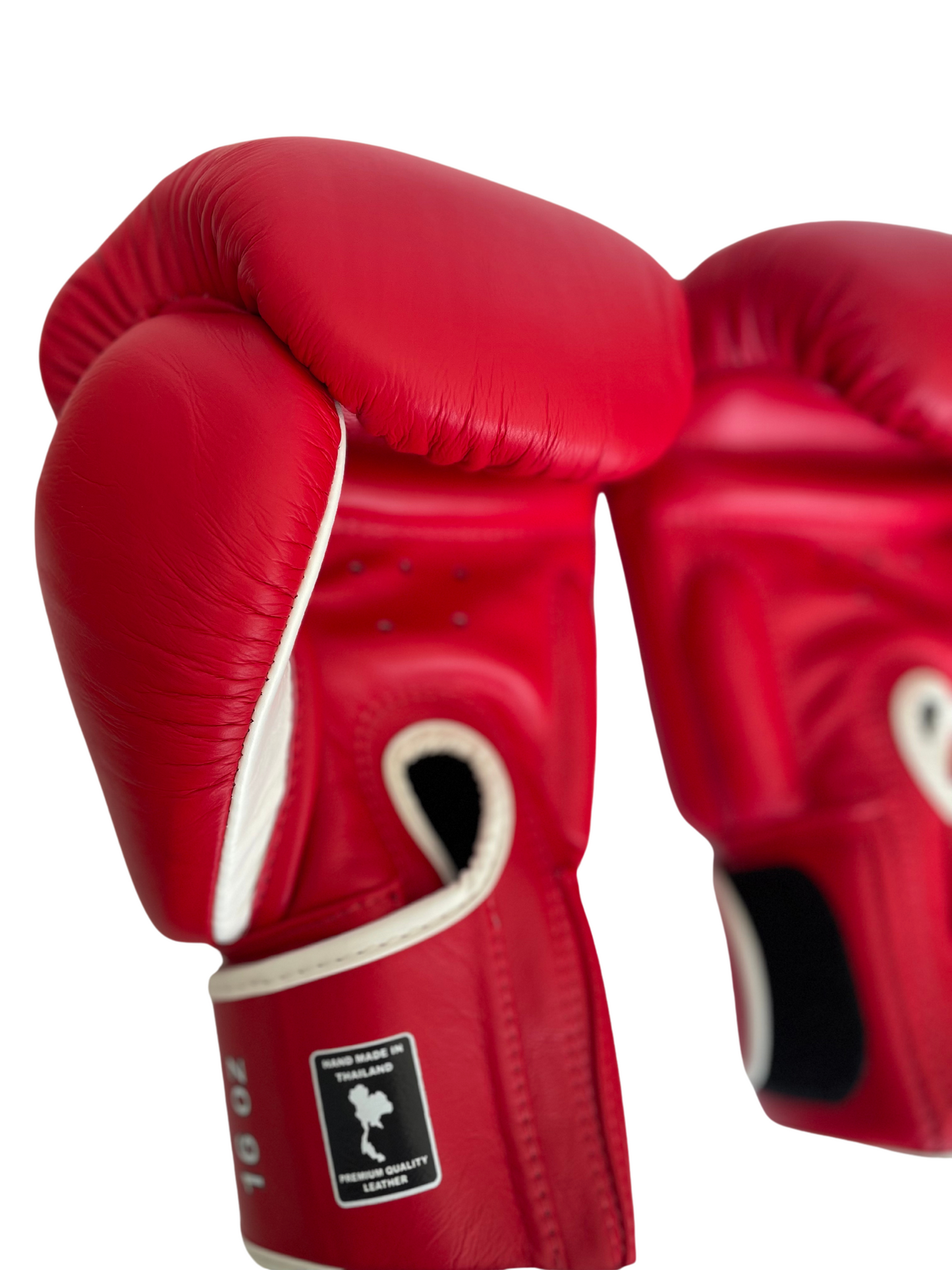 PUNCH EQUIPMENT BOXING GLOVES - Siam™ - LEATHER - RED - 16OZ