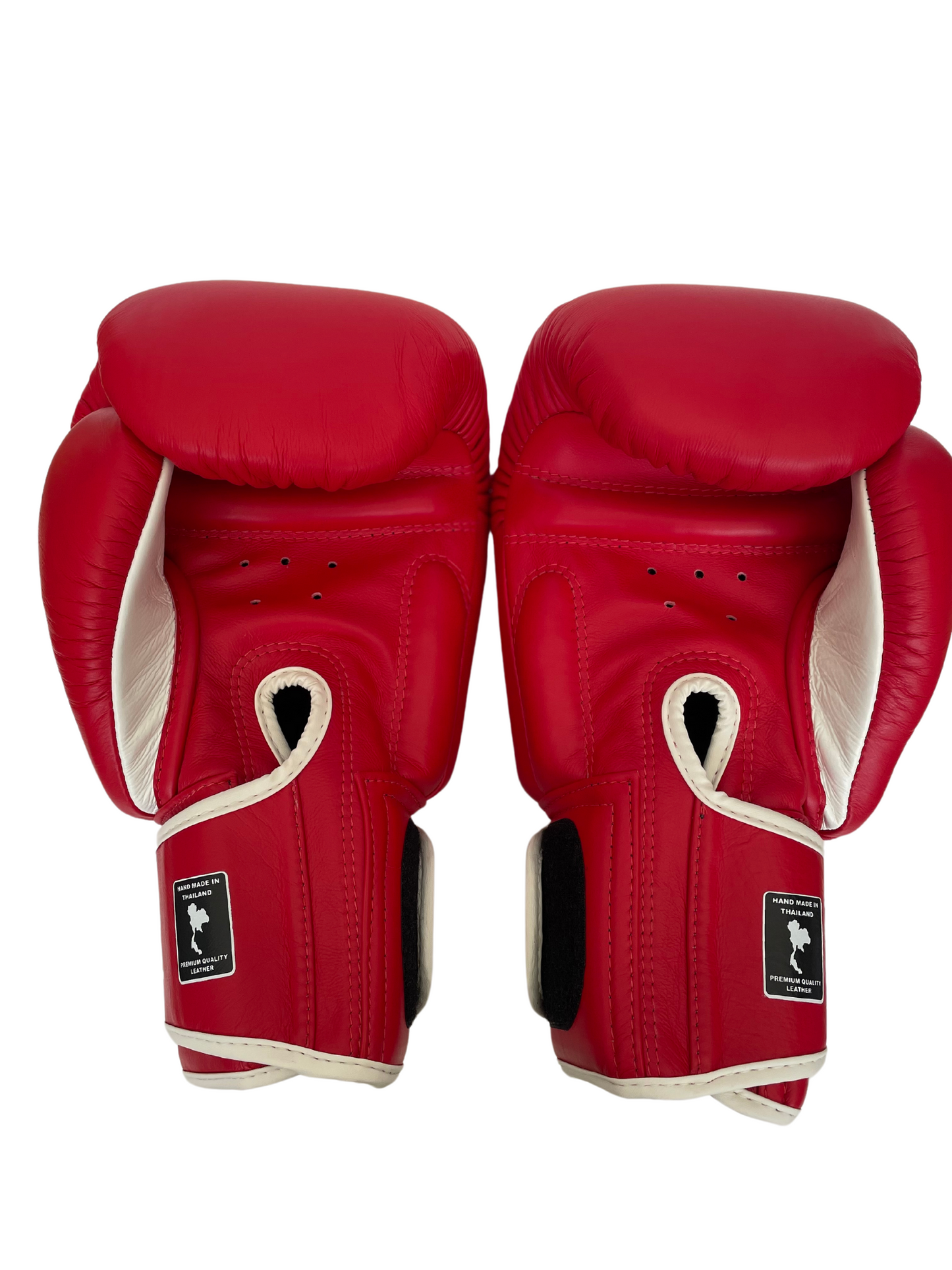 PUNCH EQUIPMENT BOXING GLOVES - Siam™ - LEATHER - RED - 16OZ