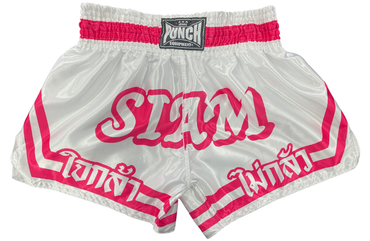 THAI SHORTS - Siam™ - WHITE/PINK